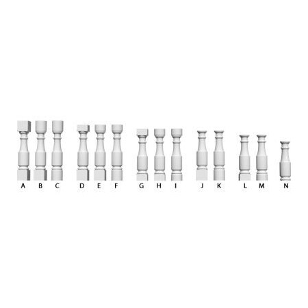 Ekena Millwork Ekena FiberThane Hamilton Baluster, 5"W x 26"H BAL05X26HM-F